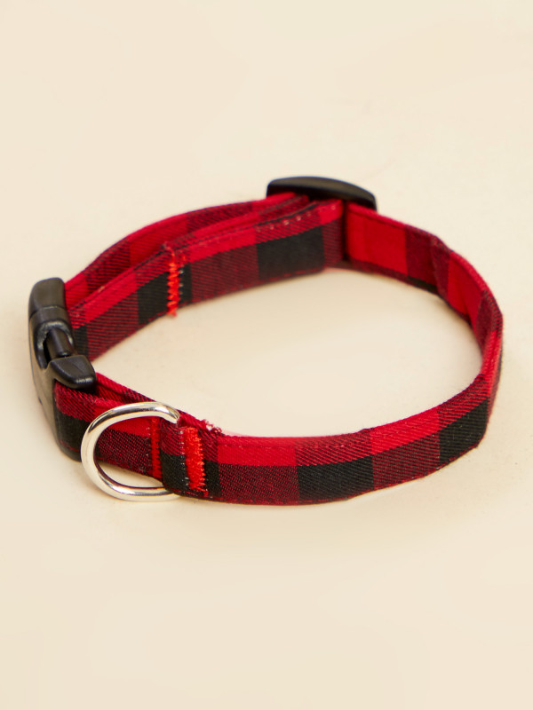 Buffalo Plaid Dog Collar - Small