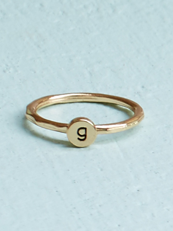 Altar'd State Initial Stacking Ring - G