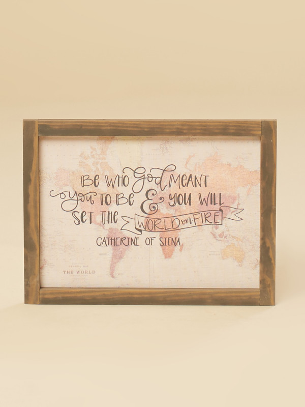 Be Who God Meant You To Be Mini Wall Art