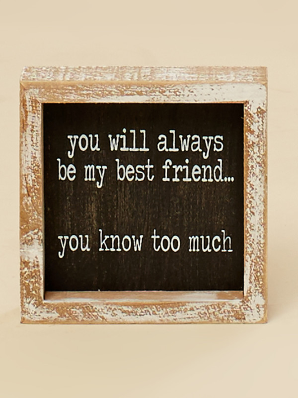 Know Too Much Best Friend Wall Art