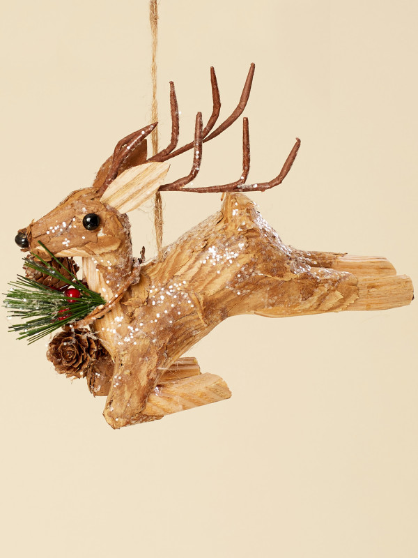 Corn Husk Deer Ornament