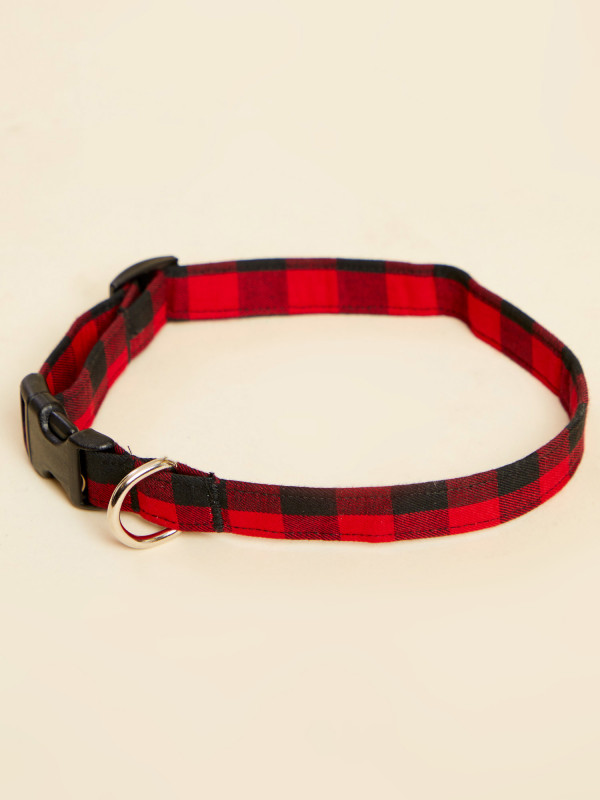 Buffalo Plaid Dog Collar - Medium