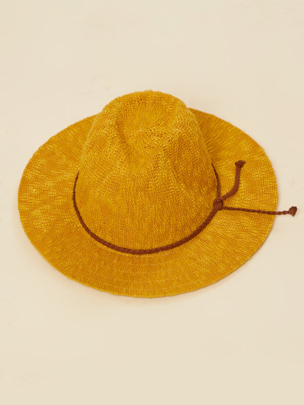 Altar'd State Panama Hat - Mustard