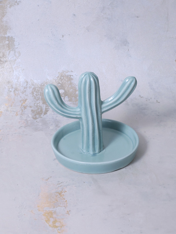 Turquoise Cactus Ring Dish