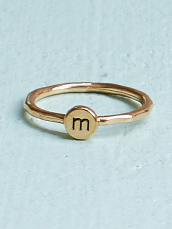 Altar'd State Initial Stacking Ring - M