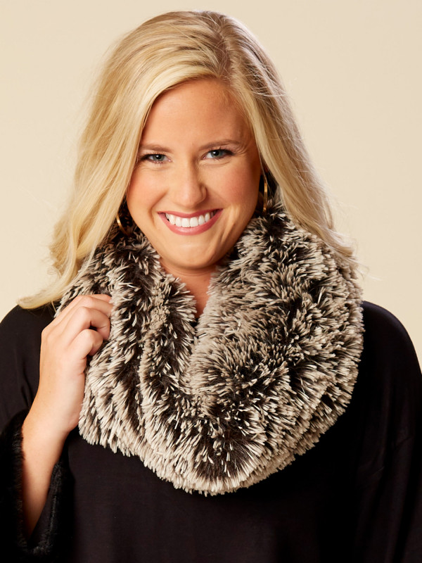 Altar'd State Two Tone Fur Infinity Scarf