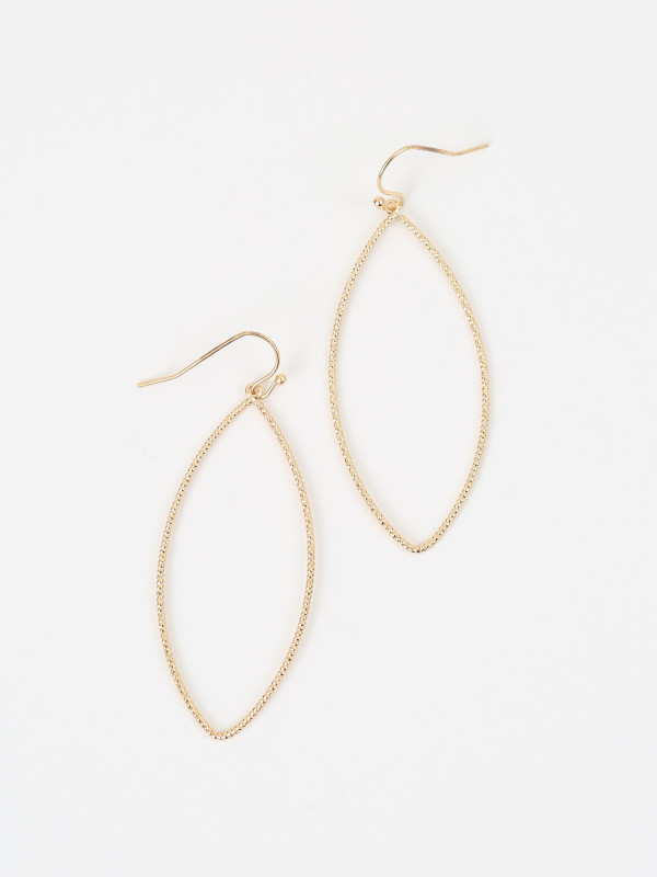 Altar’d State Open Marquis Earrings in Gold