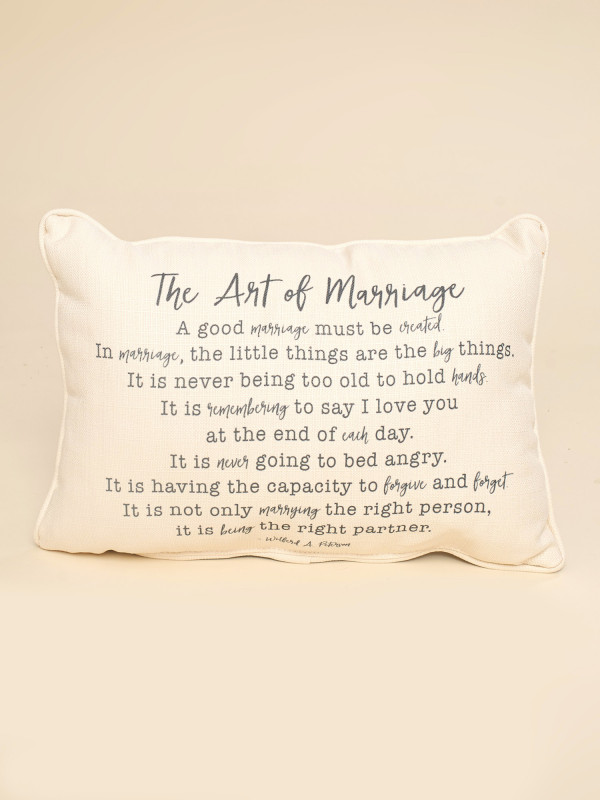 The Art of Marriage Pillow