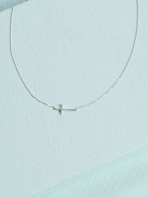 Altar’d State Sterling Silver Cross Necklace