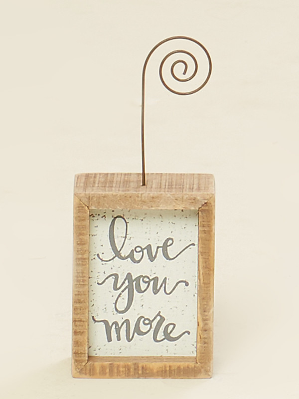 Love You More Photo Holder