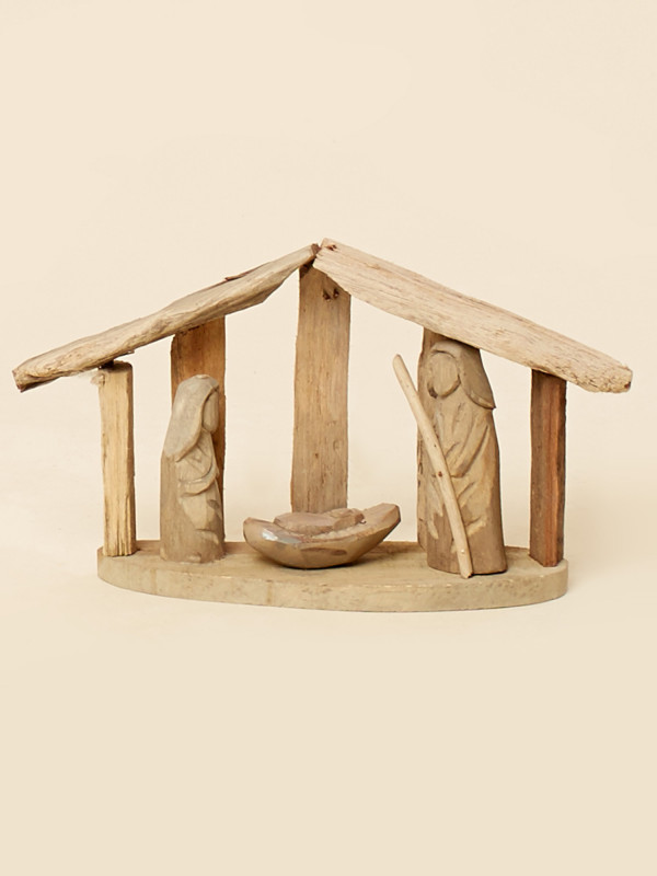 Driftwood Nativity Scene