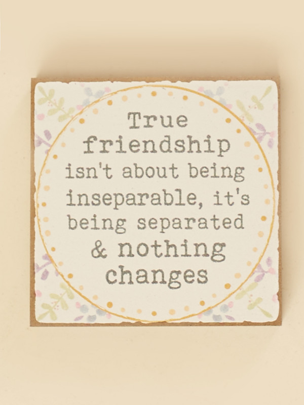 True Friendship Block Sign