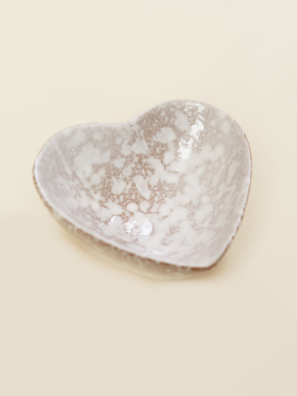 Stoneware Heart Trinket Dish