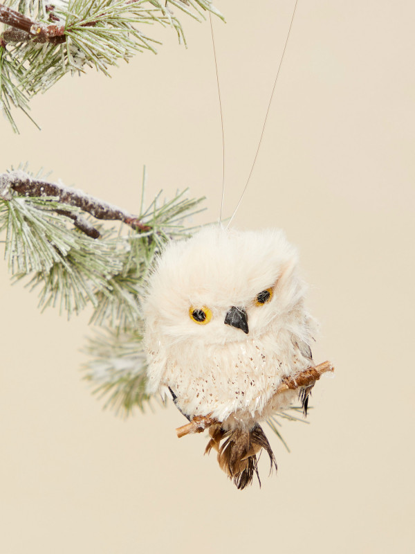 Metallic Owl Ornament