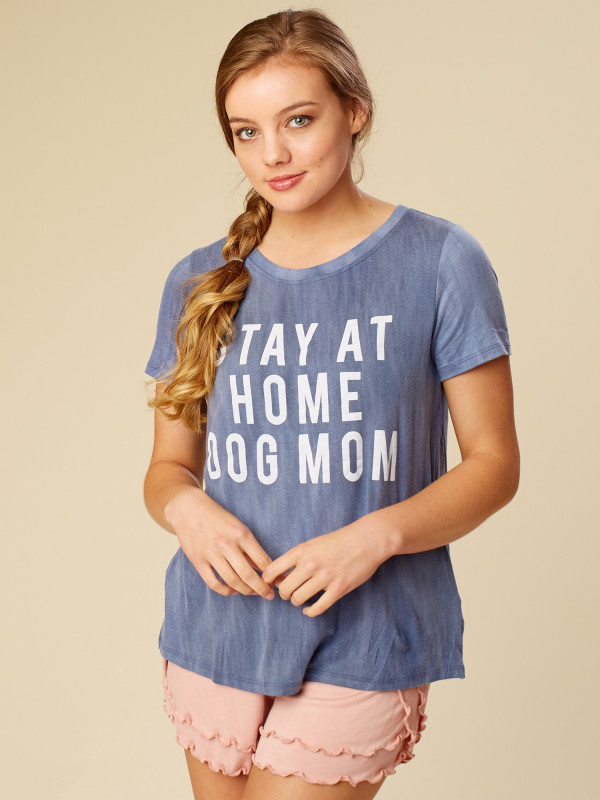 Altar'd State Stay at Home Dog Mom Pajama Top