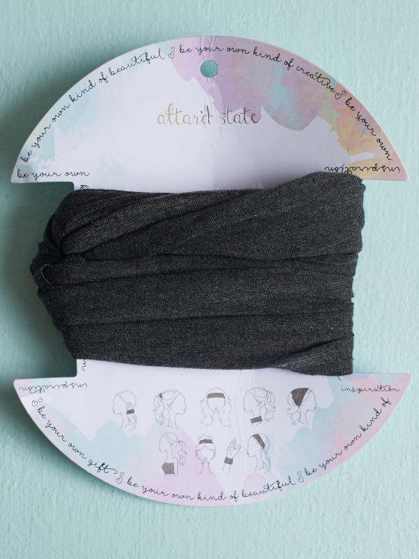 Altar'd State Heather Charcoal Hair Bandeau