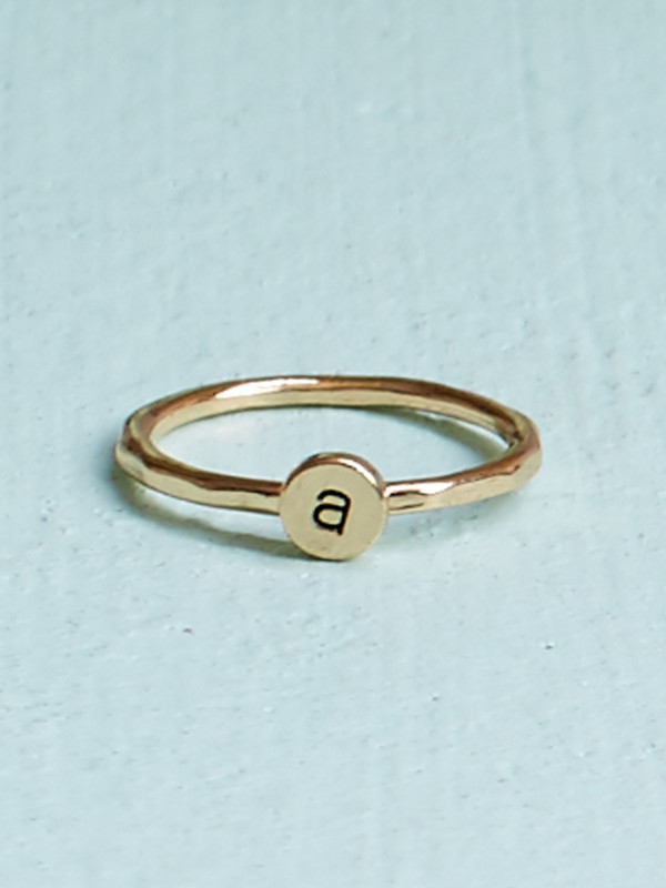 Altar'd State Initial Stacking Ring - A