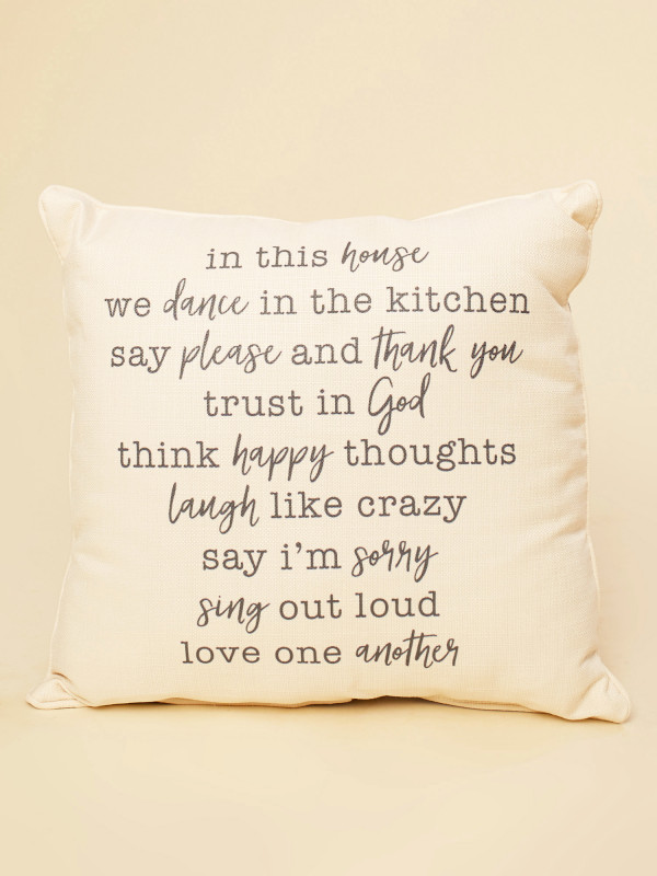 In This House Pillow