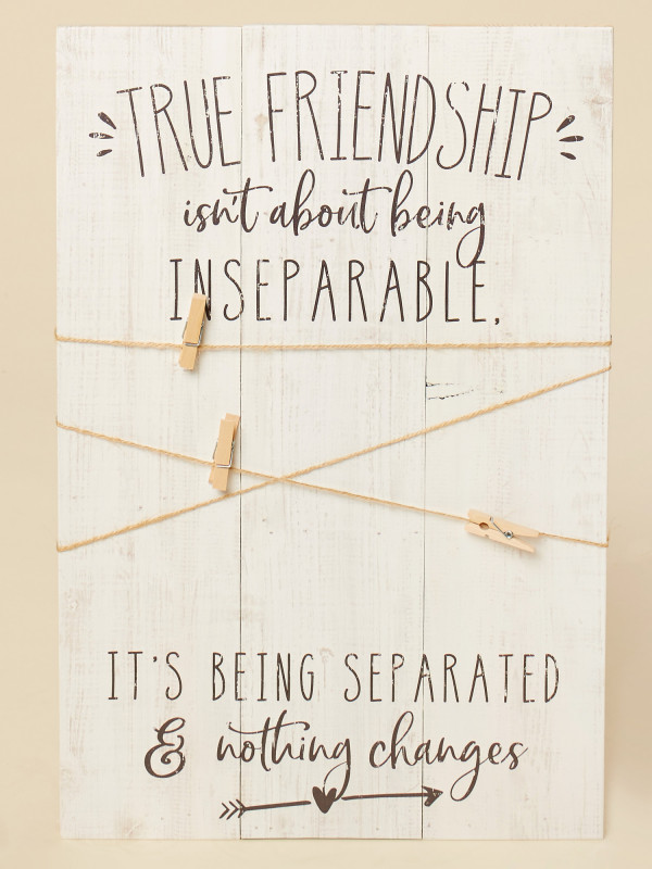 True Friendship Twine and Clip Frame